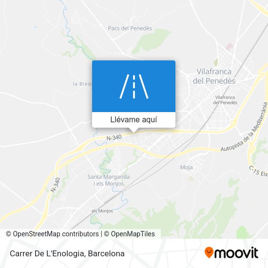 Mapa Carrer De L'Enologia