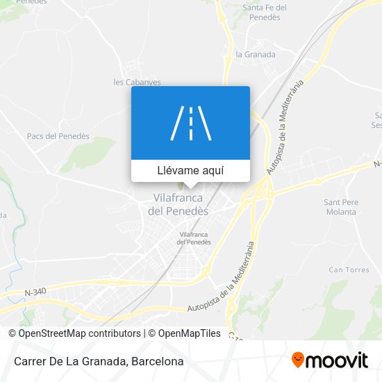 Mapa Carrer De La Granada