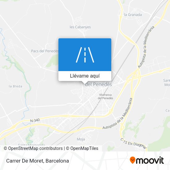 Mapa Carrer De Moret