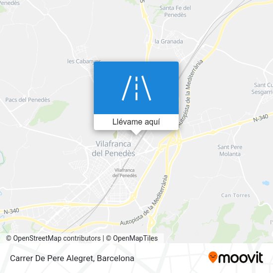 Mapa Carrer De Pere Alegret