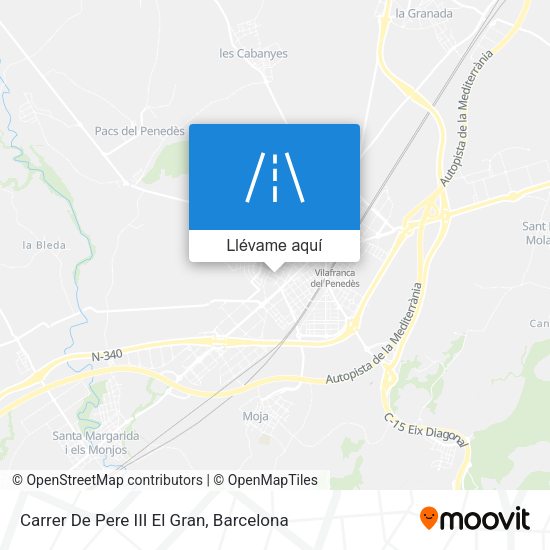 Mapa Carrer De Pere III El Gran