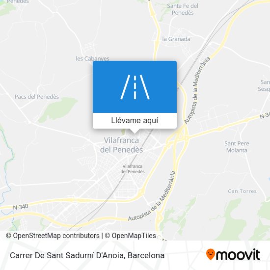 Mapa Carrer De Sant Sadurní D'Anoia