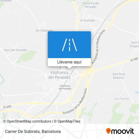 Mapa Carrer De Subirats