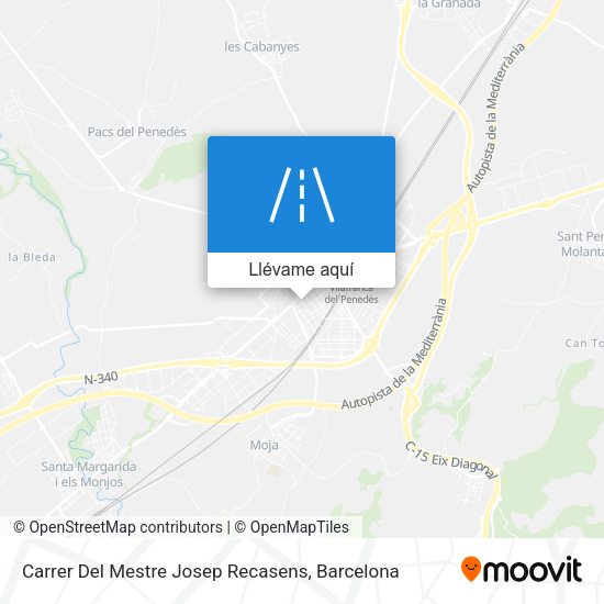 Mapa Carrer Del Mestre Josep Recasens