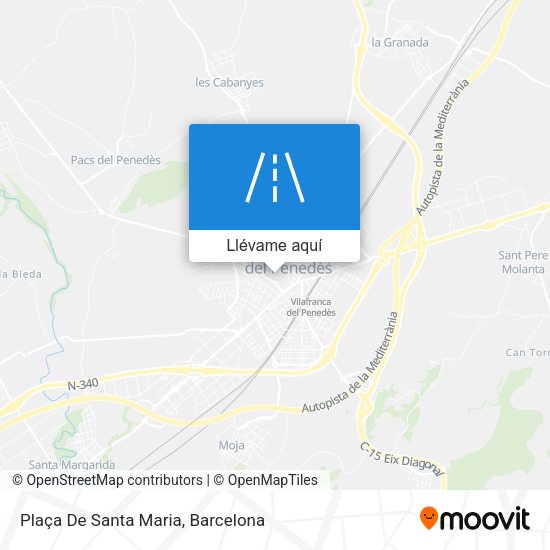 Mapa Plaça De Santa Maria