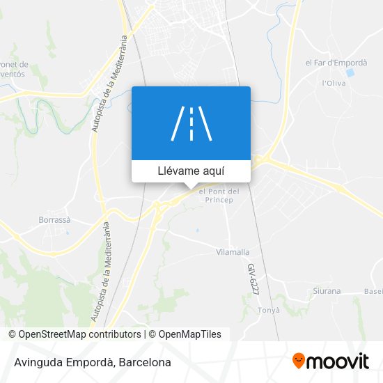 Mapa Avinguda Empordà
