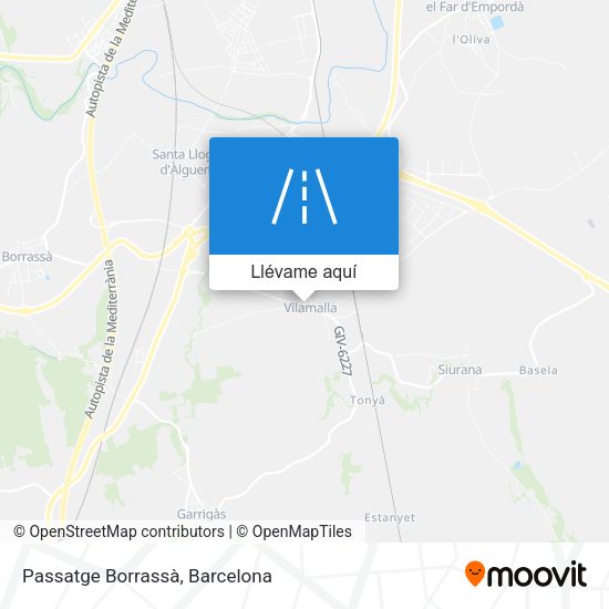 Mapa Passatge Borrassà