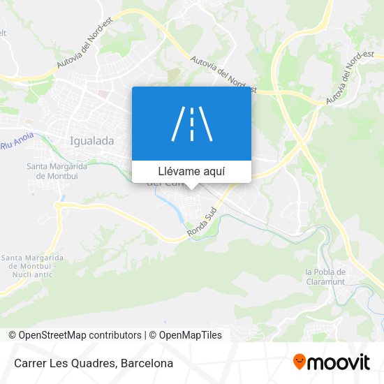 Mapa Carrer Les Quadres