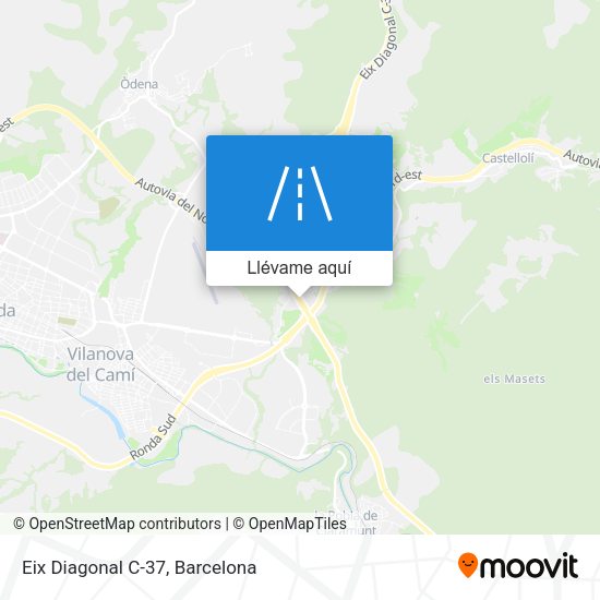 Mapa Eix Diagonal C-37