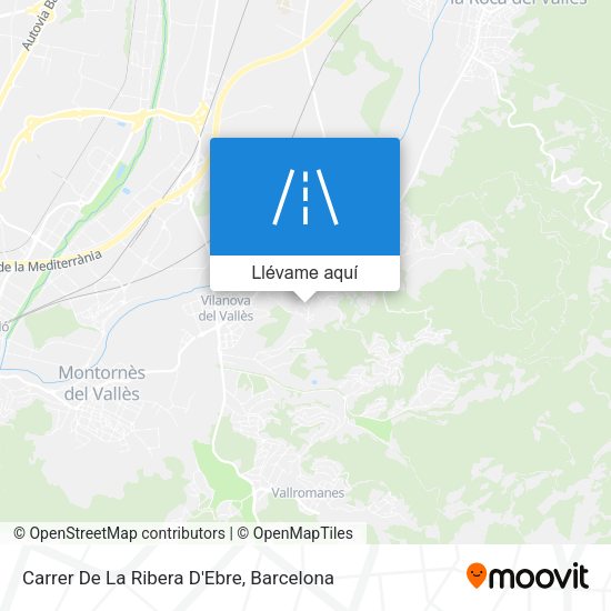 Mapa Carrer De La Ribera D'Ebre