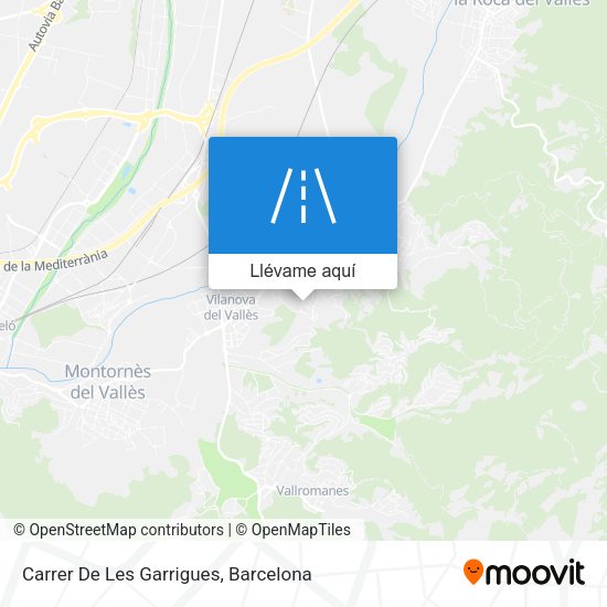 Mapa Carrer De Les Garrigues
