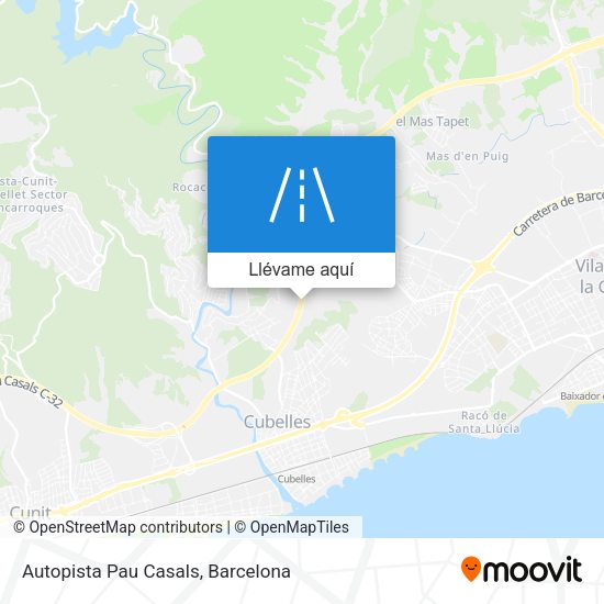 Mapa Autopista Pau Casals