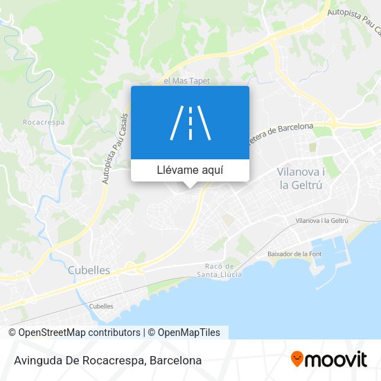 Mapa Avinguda De Rocacrespa