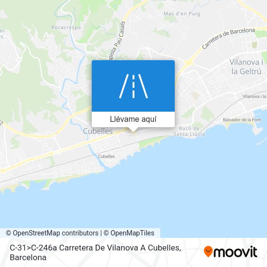 Mapa C-31>C-246a Carretera De Vilanova A Cubelles