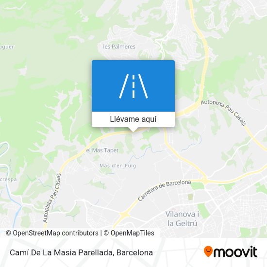 Mapa Camí De La Masia Parellada