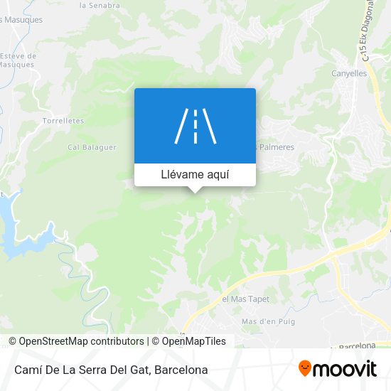 Mapa Camí De La Serra Del Gat