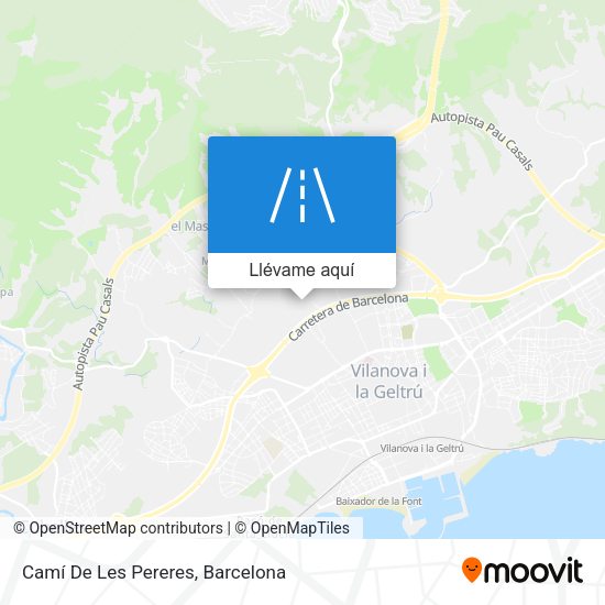 Mapa Camí De Les Pereres