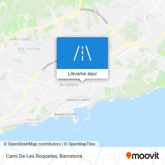 Mapa Camí De Les Roquetes