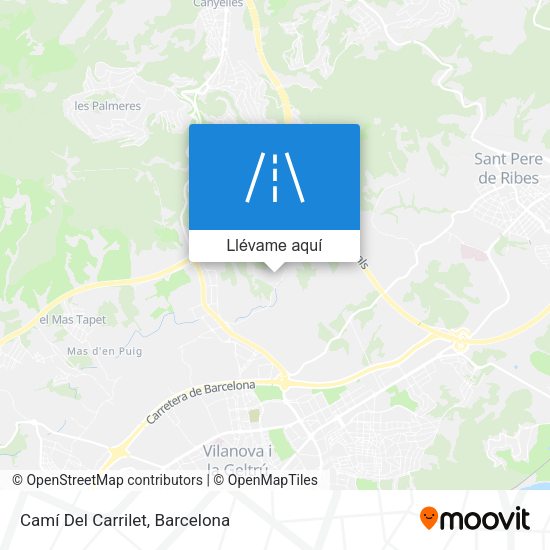 Mapa Camí Del Carrilet