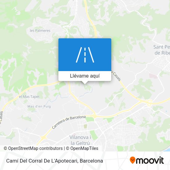 Mapa Camí Del Corral De L'Apotecari