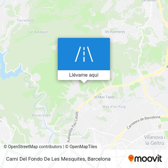Mapa Camí Del Fondo De Les Mesquites