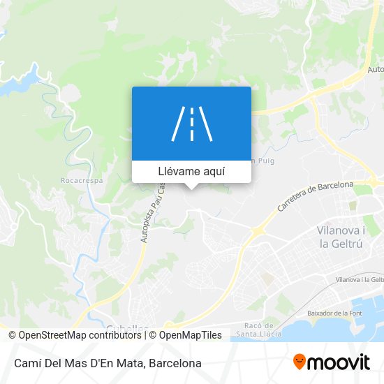 Mapa Camí Del Mas D'En Mata