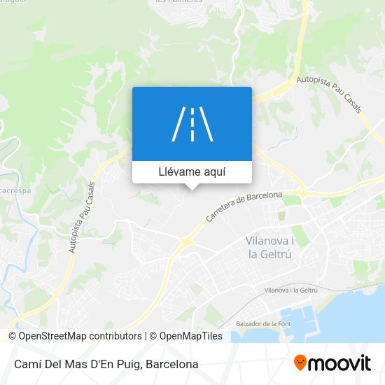 Mapa Camí Del Mas D'En Puig
