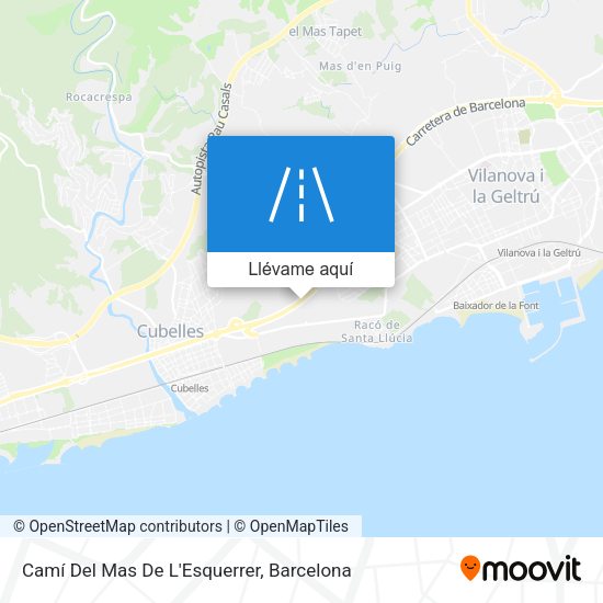 Mapa Camí Del Mas De L'Esquerrer