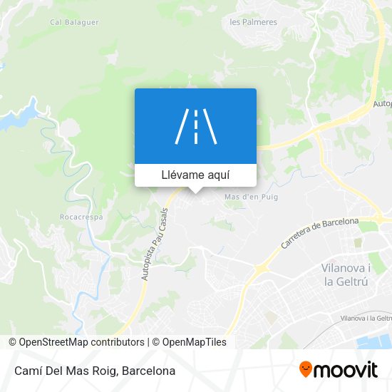 Mapa Camí Del Mas Roig