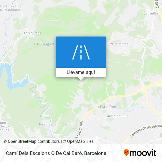 Mapa Camí Dels Escalons O De Cal Baró