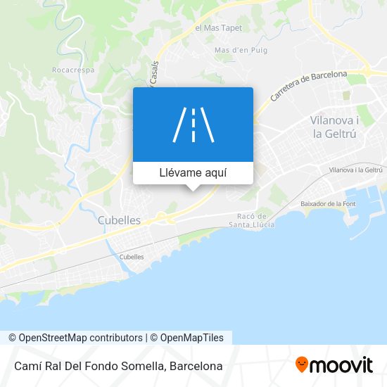 Mapa Camí Ral Del Fondo Somella