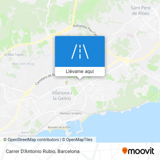 Mapa Carrer D'Antonio Rubio