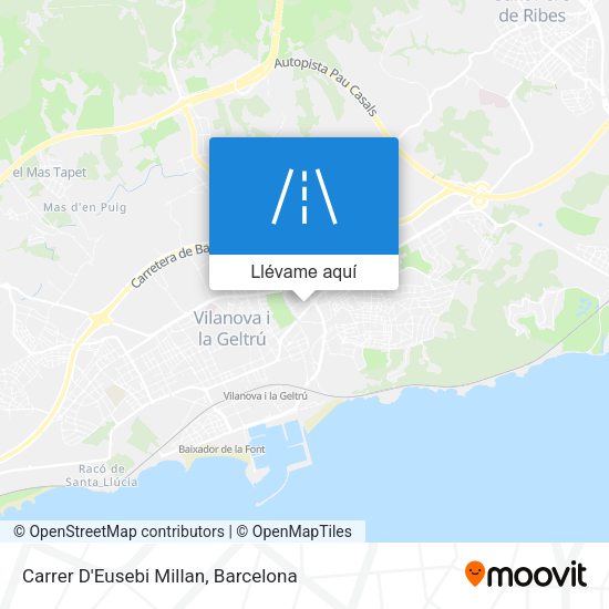 Mapa Carrer D'Eusebi Millan