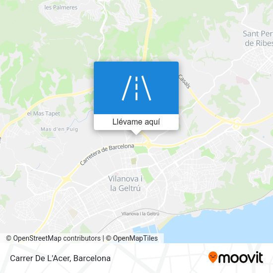 Mapa Carrer De L'Acer