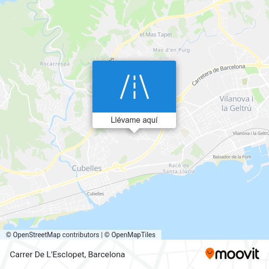 Mapa Carrer De L'Esclopet
