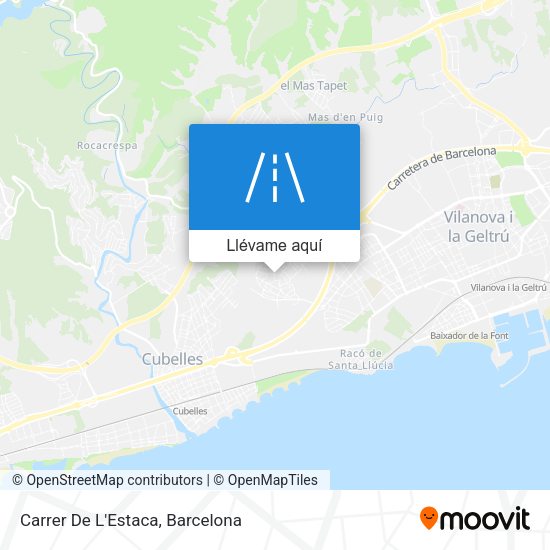 Mapa Carrer De L'Estaca