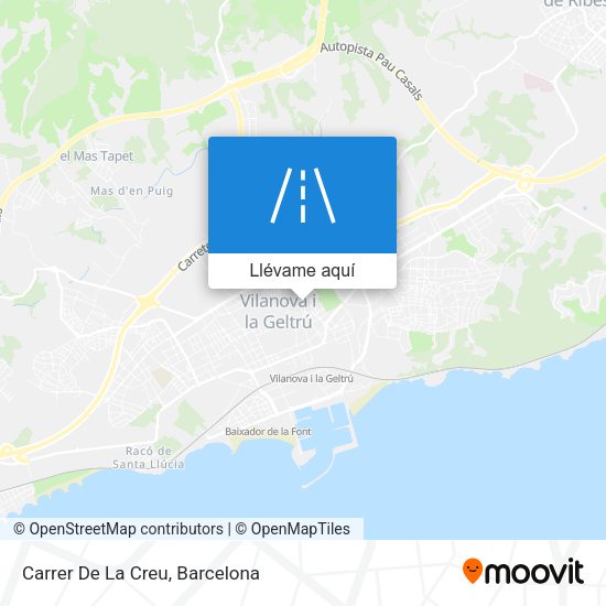 Mapa Carrer De La Creu