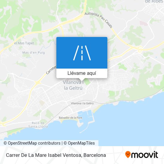 Mapa Carrer De La Mare Isabel Ventosa