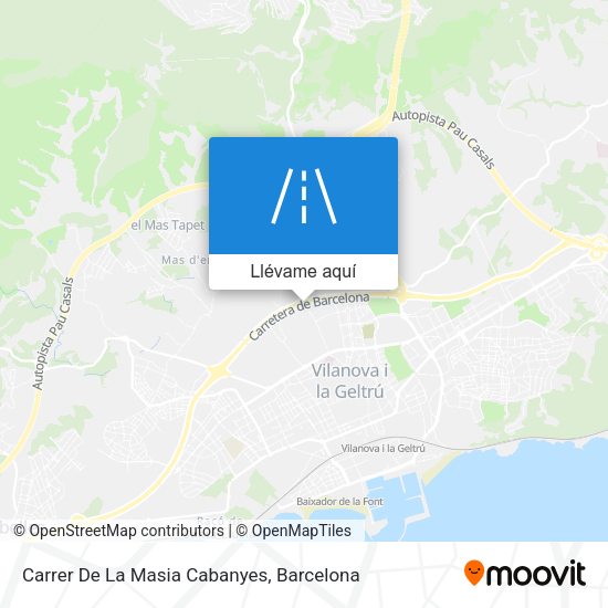 Mapa Carrer De La Masia Cabanyes