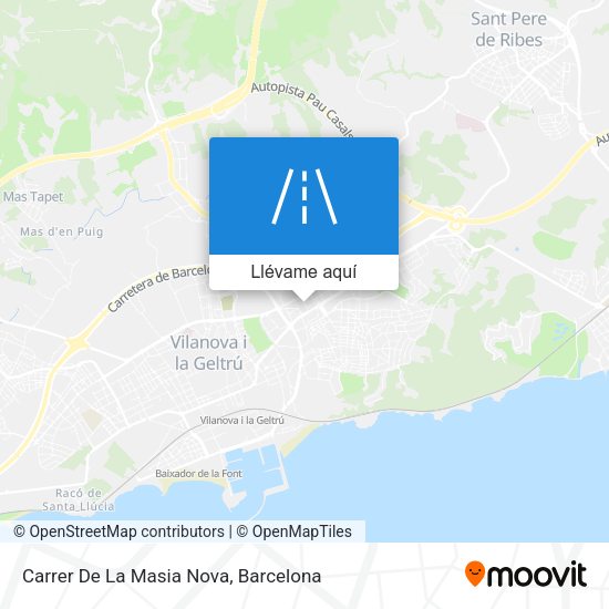 Mapa Carrer De La Masia Nova