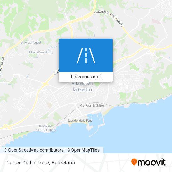 Mapa Carrer De La Torre