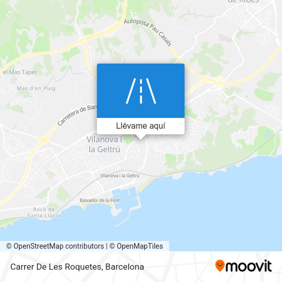 Mapa Carrer De Les Roquetes