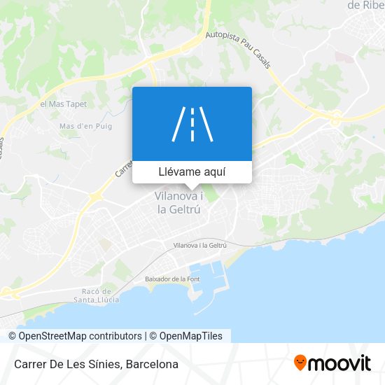 Mapa Carrer De Les Sínies
