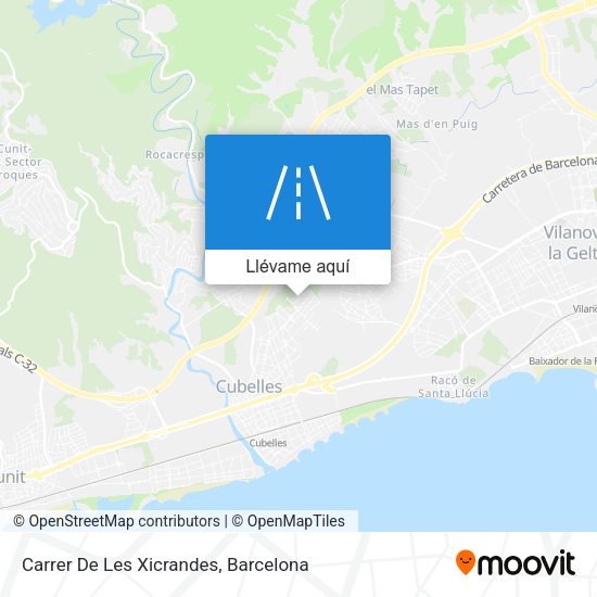 Mapa Carrer De Les Xicrandes