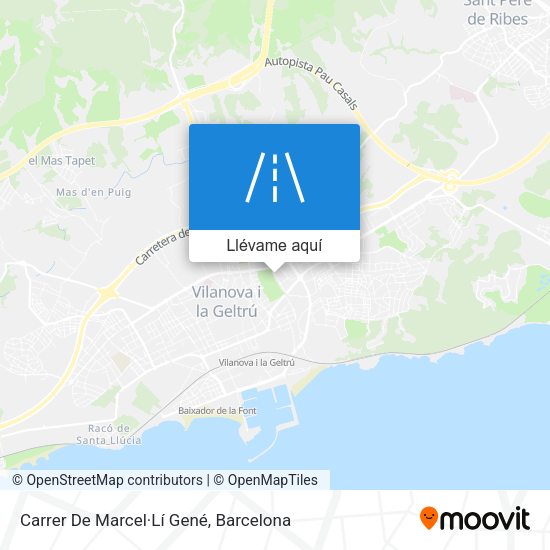 Mapa Carrer De Marcel·Lí Gené