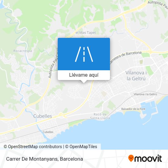 Mapa Carrer De Montanyans