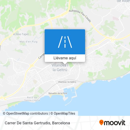 Mapa Carrer De Santa Gertrudis