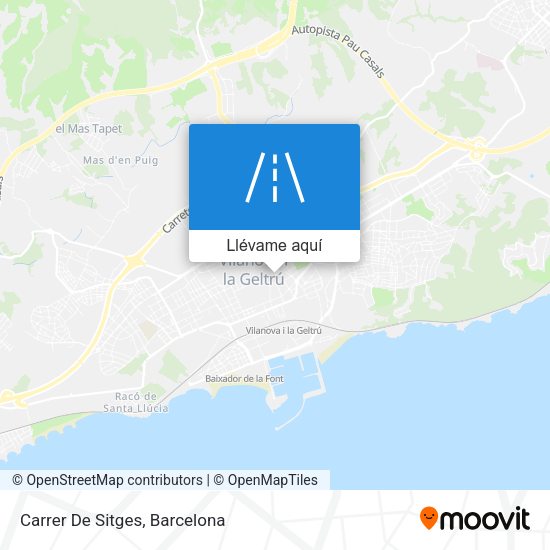Mapa Carrer De Sitges