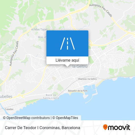 Mapa Carrer De Teodor I Corominas