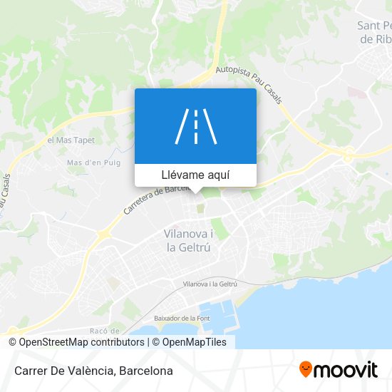 Mapa Carrer De València